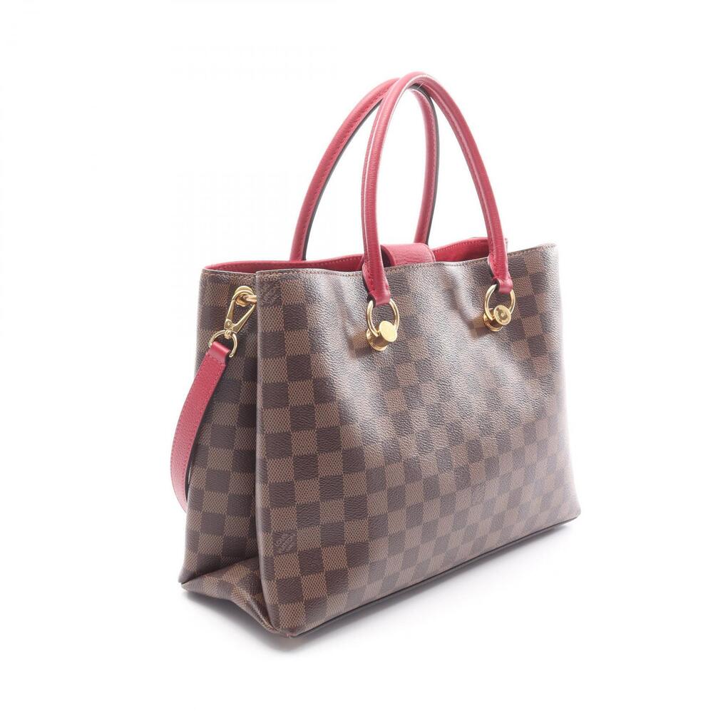 Louis Vuitton LV Riverside Handbag Damier Brown Burgundy Red Riduvan